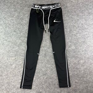 NIKE x OFF-WHITE SS20 NRG TIGHTS MENS SIZE SMALL BLACK/WHITE CN5532-010
